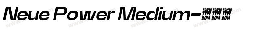 Neue Power Medium字体转换